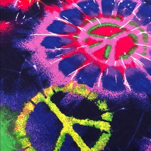 Bandana peace sign hair or face bandana boho - Picture 4 of 7